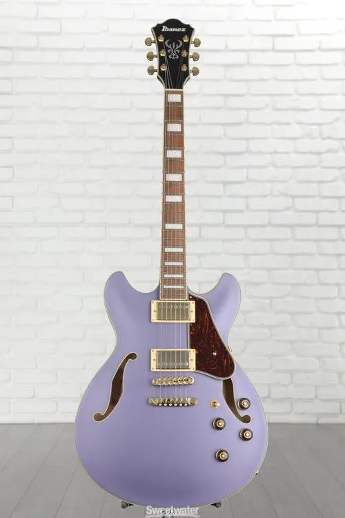  Ibanez Artcore AS73G Semi-hollow Electric Guitar - Metallic Purple Flat