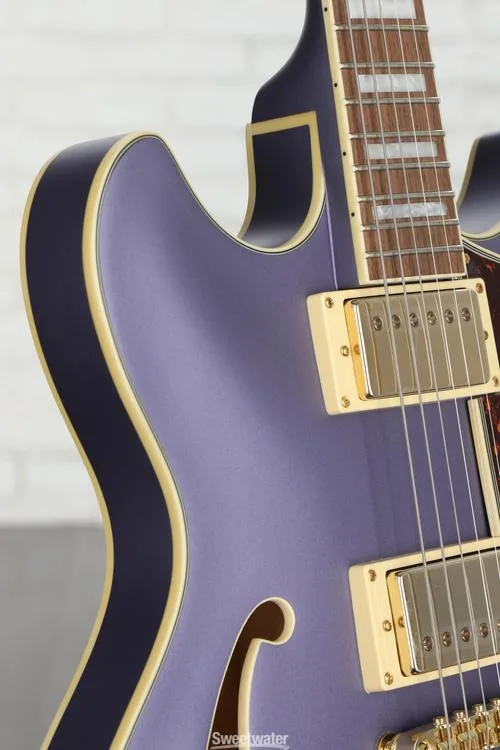  Ibanez Artcore AS73G Semi-hollow Electric Guitar - Metallic Purple Flat