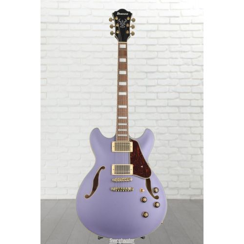  Ibanez Artcore AS73G Semi-hollow Electric Guitar - Metallic Purple Flat