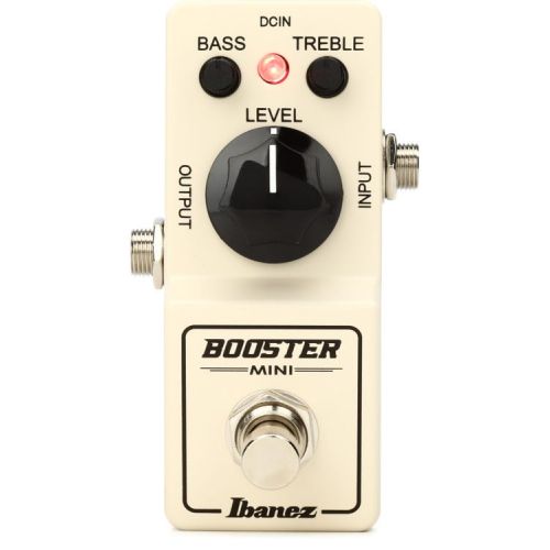  Ibanez Boost Mini Guitar Effects Pedal with Patch Cables