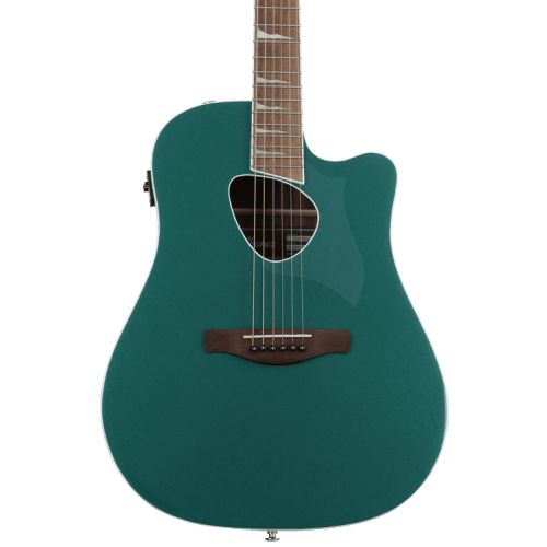  Ibanez Altstar ALT30 Acoustic-Electric Guitar Essentials Bundle - Jungle Green Metallic