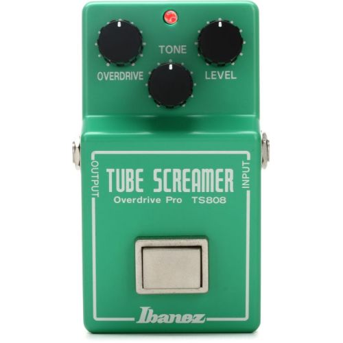  Ibanez TS808 Original Tube Screamer Overdrive Pedal with Patch Cables