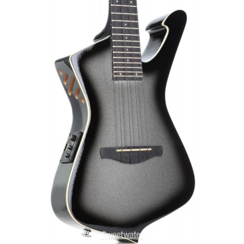  Ibanez UICT100MGS Iceman Electric Tenor Ukulele - Metallic Gray Sunburst