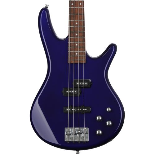  Ibanez Gio GSR200JB Bass Guitar and Ampeg Rocket Amp Essentials Bundle - Jewel Blue