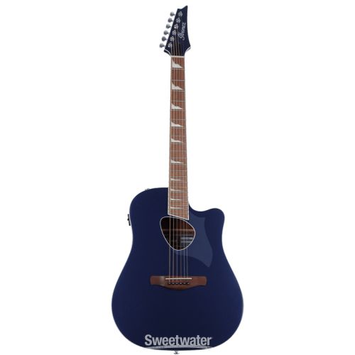  Ibanez Altstar ALT30 Acoustic-Electric Guitar Essentials Bundle - Night Blue Metallic