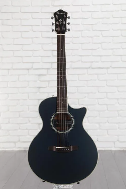  Ibanez AE200JR Acoustic-electric Junior Guitar - Dark Tide Blue Flat