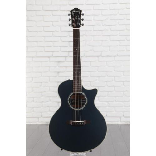  Ibanez AE200JR Acoustic-electric Junior Guitar - Dark Tide Blue Flat