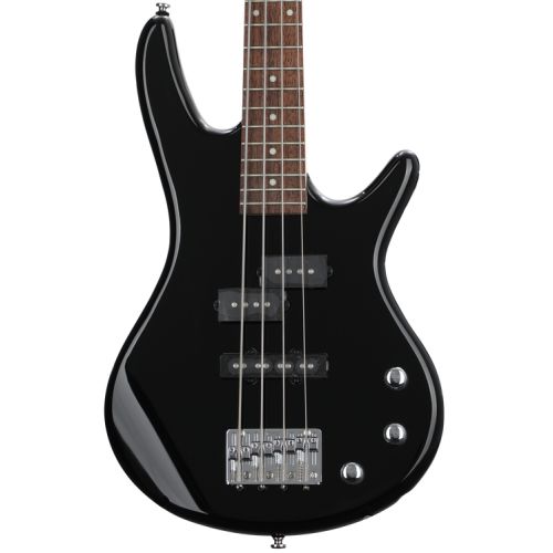  Ibanez miKro GSRM20 Bass Guitar and Ampeg Rocket Amp Essentials Bundle - Black