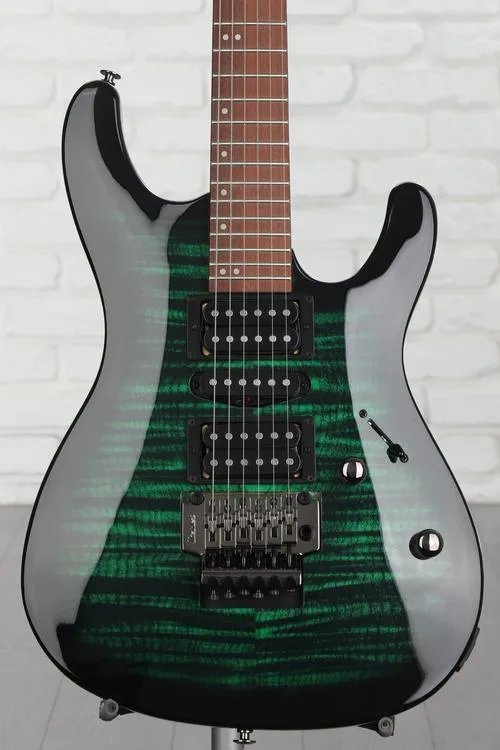 Ibanez Kiko Loureiro Signature KIKOSP3 Electric Guitar - Trans Emerald Burst