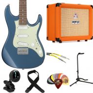 Ibanez AZES31 Electric Guitar Amp Essentials Bundle - Arctic Ocean Metallic
