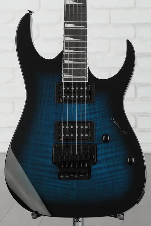 Ibanez Gio RG320FAT Electric Guitar - Transparent Blue Sunburst Demo