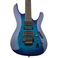 Ibanez S670QM Electric Guitar - Sapphire Blue