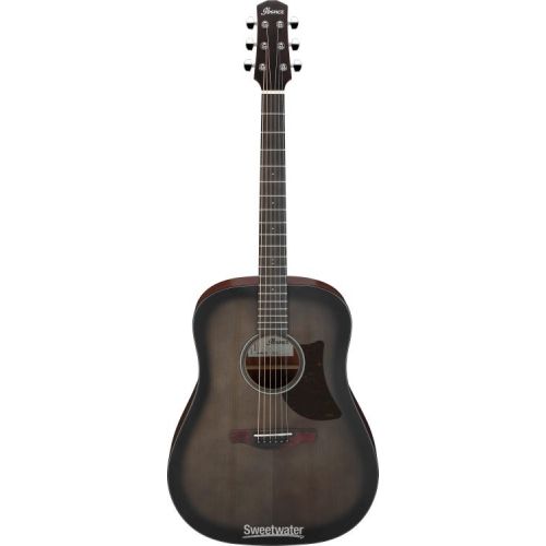  Ibanez AAD50TCB Advanced Acoustic Guitar Essentials Bundle - Transparent Charcoal Burst