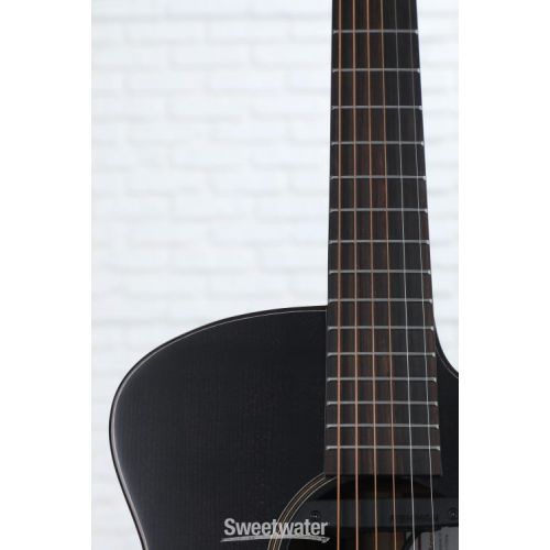  Ibanez Jon Gomm Signature JGM10 Acoustic-electric Guitar - Black Satin Top, Natural High-gloss Back and Sides