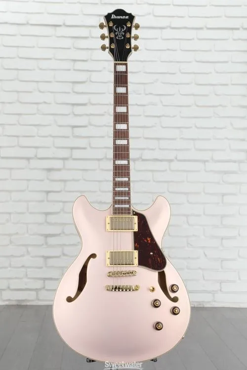  Ibanez Artcore AS73G Semi-Hollow Electric Guitar - Rose Gold Metallic Flat