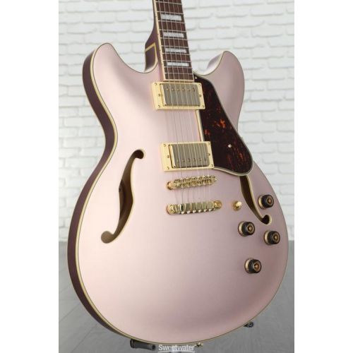  Ibanez Artcore AS73G Semi-Hollow Electric Guitar - Rose Gold Metallic Flat