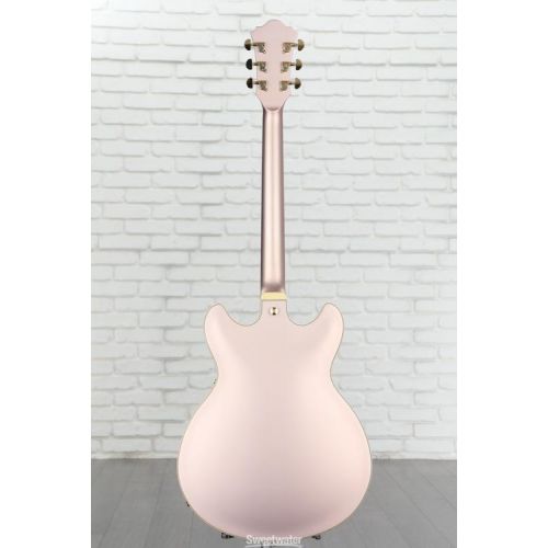  Ibanez Artcore AS73G Semi-Hollow Electric Guitar - Rose Gold Metallic Flat