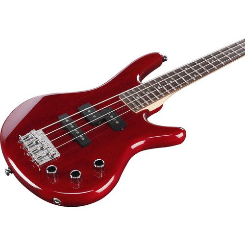  Ibanez GSRM20 miKro Short-Scale 4-String Bass (Transparent Red)