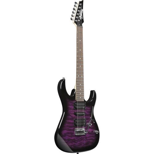  Ibanez GRX70QA RG GIO Series Electric Guitar (Transparent Violet Sunburst)