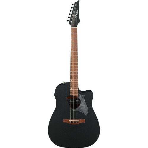  Ibanez Altstar ALT20 Dreadnought Acoustic/Electric Guitar (Weathered Black Open Pore)