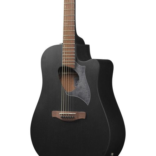  Ibanez Altstar ALT20 Dreadnought Acoustic/Electric Guitar (Weathered Black Open Pore)