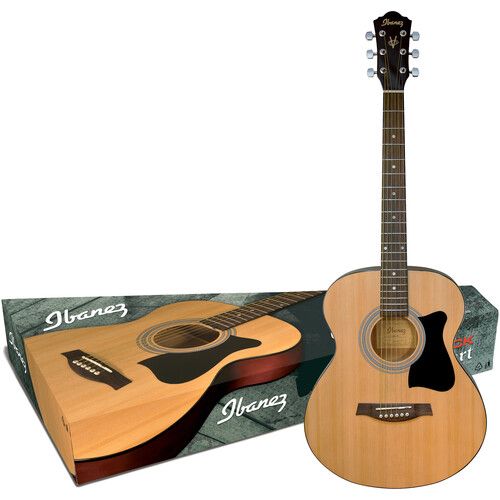  Ibanez IJVC50 JAMPACK Acoustic Guitar Package (Natural)