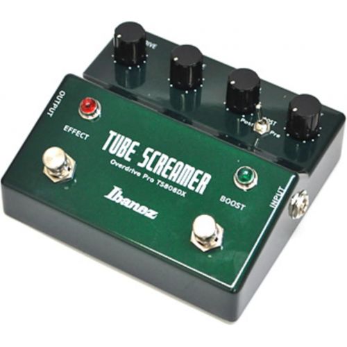  Ibanez TS808DX Vintage Tube Screamer Deluxe Guitar Effects Pedal w/ 2 Patch Cables
