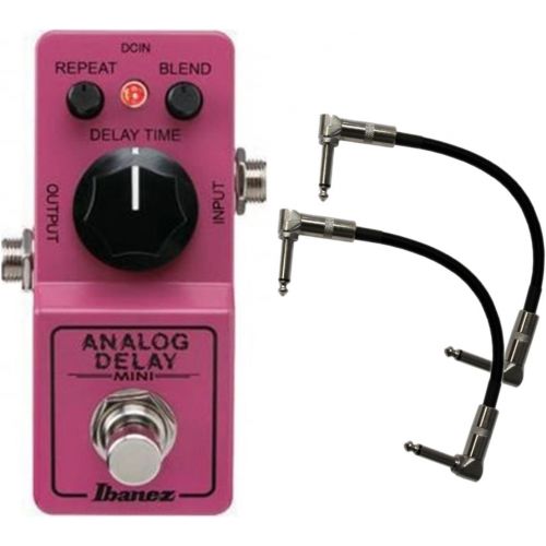  Ibanez ADMINI Analog Mini Delay Effects Pedal Made in Japan w/ 2 Patch Cables