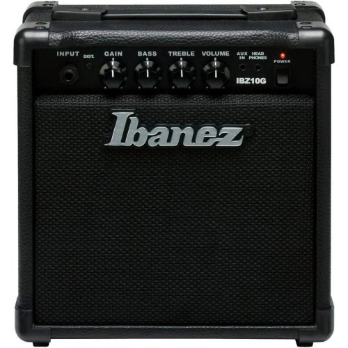  Ibanez, 1 Electric Guitar Mini Amplifier, Black (IBZ10G)