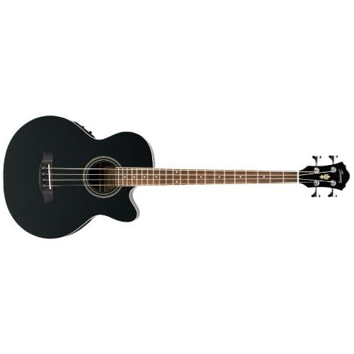  [아마존베스트]: Ibanez Coated Ibanez AEB8E-BK Acoustic Bass Guitar 4-String