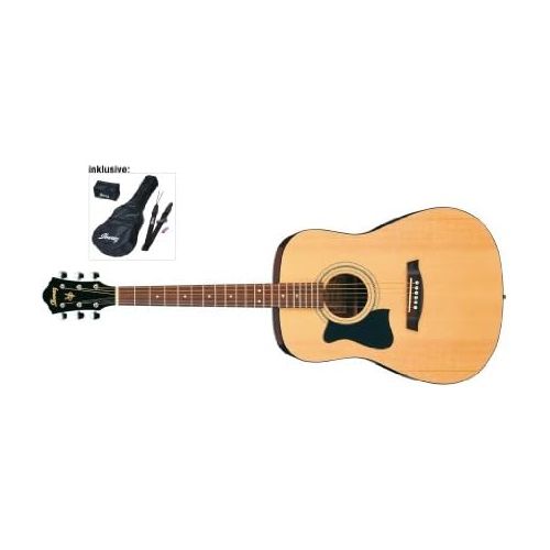  [아마존베스트]Ibanez V50SJP-NT Jampack Western Guitar Set Left-Handed Version Natural with Accessories