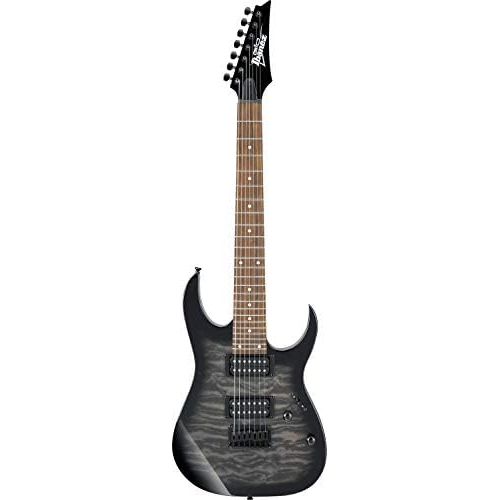  [아마존베스트]IBANEZ GRG GRG7221QA-TKS Electric Guitar 7 String Transparent Black Burst