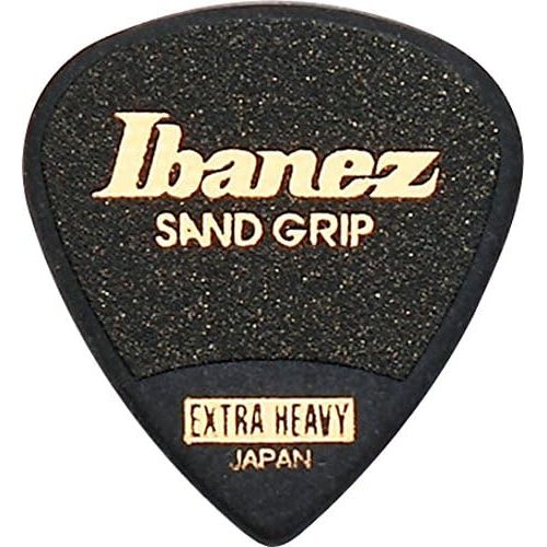  [아마존베스트]Ibanez ppa16hsgye Wizard Series Sand Grip Plectrums 6 1.0 mm Yellow, Black