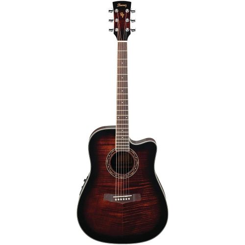  Ibanez PF28ECE Dreadnought Cutaway Acoustic-Electric Guitar + Free DVD, Pics, Strap, Winder, Tuner