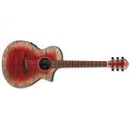 Ibanez AEWC32FM Acoustic-Electric Guitar (Glacier Red)