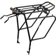 Ibera Bike Rack - Bicycle Touring Carrier Plus+ for Disc Brake/Non-Disc Brake Mount, Fat Tire Bikes, Frame-Mounted for Heavier Top & Side Loads, Height Adjustable for 26