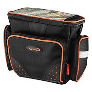 Ibera Bike Handlebar Bag for Camera Equipment, Clip-on Quick Release Bicycle Bag with Rain Cover and Map Sleeve