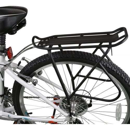  Ibera Bike Rack  Bicycle Touring Carrier with Fender Board, Frame-Mounted for Heavier Top & Side Loads, Height Adjustable for 26-29 Frames