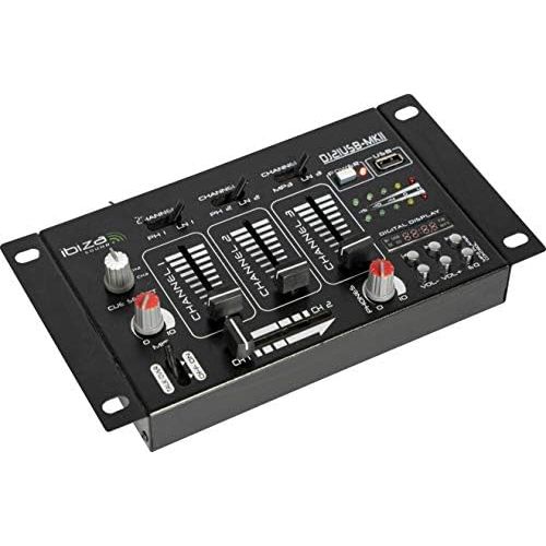  [아마존베스트]Ibiza DJ21USB MKII Mixing Desk Black