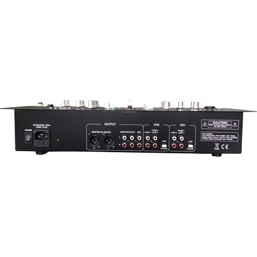  [아마존베스트]Ibiza 1523812Channel DJ Mixer with USB/SD and Bluetooth