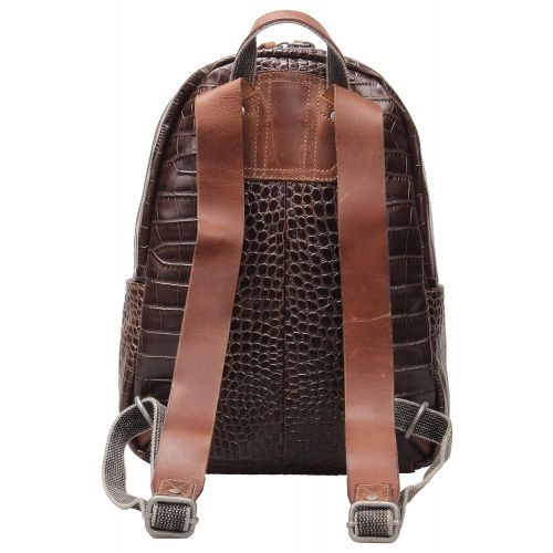  Iblue IBLUE Womens Crocodile Leather Backpack Casual Travel Shoulder Bag Vintage Handmade Daypack