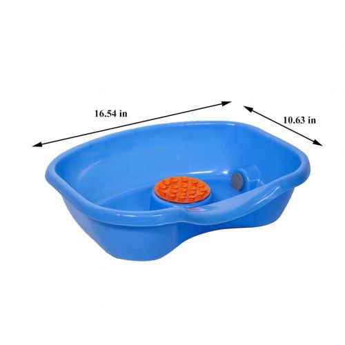  Ibnotuiy Portable Medical Bed Shampoo Basin Hair Washing Basin Tray for Elderly Gravida Handicapped Child