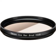 Ice 58mm Reverse Graduated ND8 Filter with Rotating Ring (3-Stop)