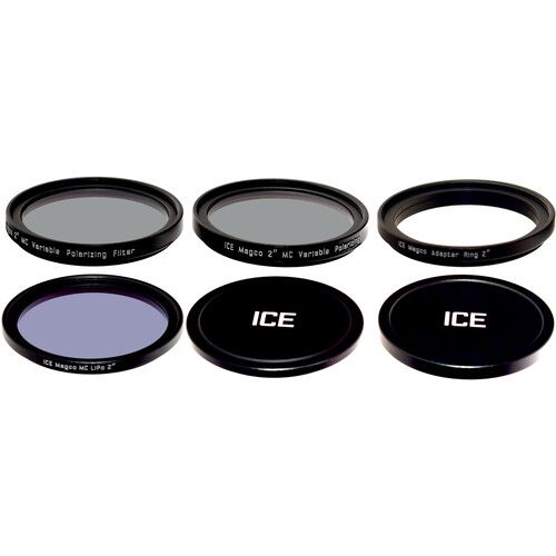  Ice Magco Magnetic Telescope Filter Set with Variable PL/LiPo Filters & Stack Caps (2