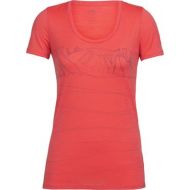 Icebreaker Womens Tech Lite Paths SS Scoop Neck Top