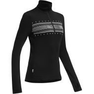 Icebreaker Womens Tech LS Half Zip Fair Isle