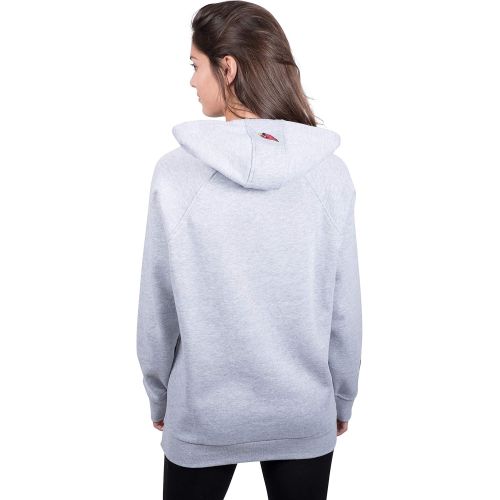  Ultra Game NFL Womens Fleece Hoodie Pullover Sweatshirt Tie Neck