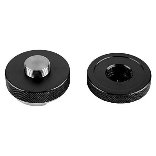  Ichiias Coffee Tamper, Angled Slopes Espresso Tamper, Stainless Steel and Aluminum Espresso Machine Accessories for Coffee Making Espresso Hand Tampers(black)