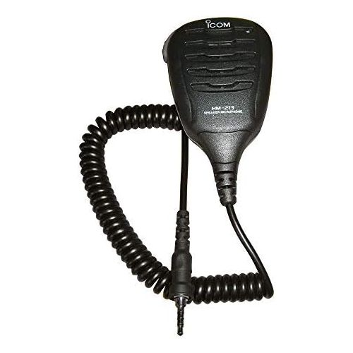  ICOM HM-213 Waterproof Floating Speaker/Microphone, Black, One Size
