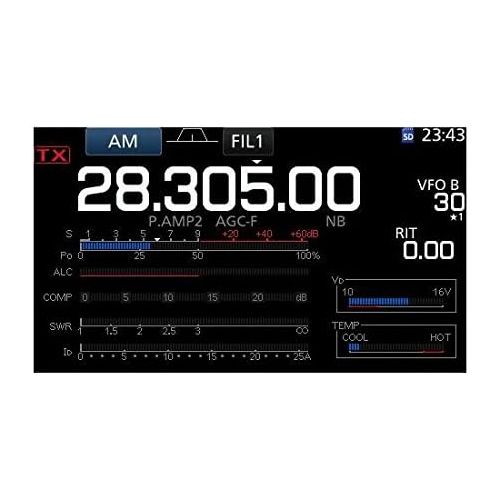  Icom ICOM 7300 02 Direct Sampling Shortwave Radio Black